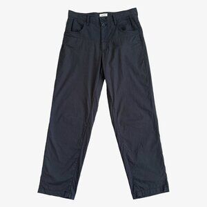 Navy Blue Partial Textured Lightweight Tapered Chino Pants by Undercover